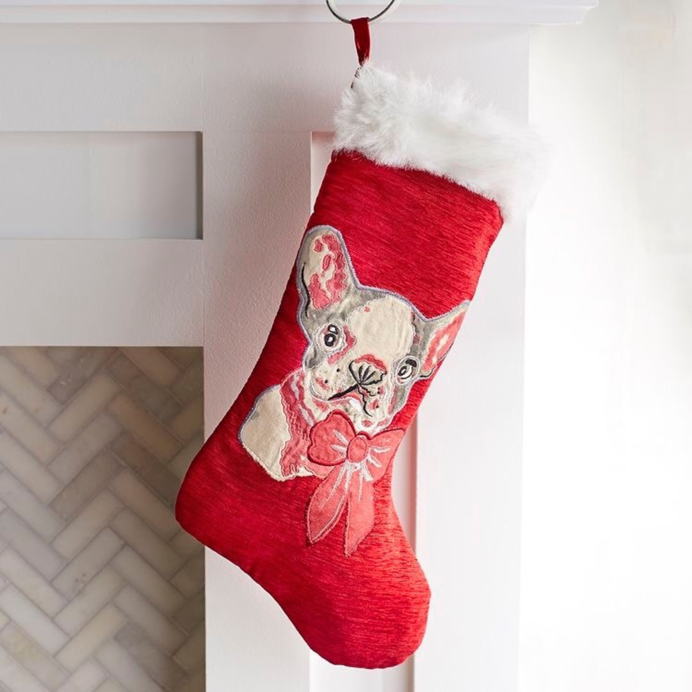 Pier 1 French Bulldog Stocking